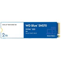 Western Digital WD Blue SN570 2TB NVMe SSD 3500MB/s 3500MB/s R/W 900TBW 600K/600K IOPS M.2 Gen3x4 1.5M hrs MTBF 5yrs ~WDS200T2B0C