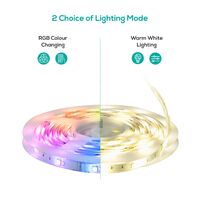 (LS) mbeat activiva 2m IP65 Smart RGB & Warm White LED Strip Light, Waterfoof, Smart LED Light, Waterproof, Ideal for Home Customisation