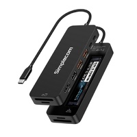 Simplecom CHT595 9-in-1 USB-C Multiport Docking Station with NVMe M.2 Enclosure 2xUSB-A 10Gbps, USB-C 10Gbps, HDMI 2.0 4K 60Hz, SD MicroSD, PD100W