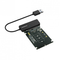 Simplecom SA225 USB 3.0 to mSATA  M.2 (NGFF B Key) 2 In 1 Combo Adapter