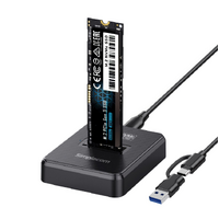 Simplecom SD511 M.2 SSD Docking Station NVMe and SATA Dual Protocol USB 3.2 Gen 2 10Gbps USB-C interface compliant with USB 3.2 Gen 2 standard