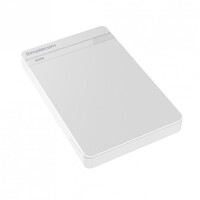 Simplecom SE203 Tool Free 2.5 inch SATA HDD SSD to USB 3.0 Hard Drive Enclosure - White Enclosure