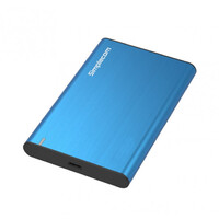 Simplecom SE221 Aluminium 2.5 inch inch SATA HDD SSD to USB 3.1 Enclosure Blue