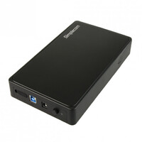 Simplecom SE325 Tool Free 3.5 inch SATA HDD to USB 3.0 Hard Drive Enclosure - Black Enclosure