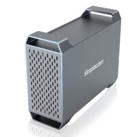 Simplecom SE482 SuperSpeed USB Dual Bay 3.5 inch SATA Hard Drive RAID Enclosure USB-C RAID 0 1 JBOD