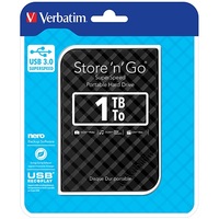 Verbatim 1TB 2.5 inch USB 3.0 Black Store inchn inchGo HDD Grid Design