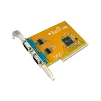  Sunix COMCARD-2P SER5037A Dual Port Serial IO Card PCI Card speeds up to 115.2Kbps Support Microsoft Windows Linux and DOS(L)