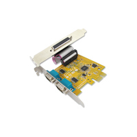 (LS) Sunix MIO6479A PCIE 2-port Serial RS-232 & 1-port Parallel IEEE1284 Card, Compatible with PCI Express x1, x2, x4, x8 and x16 lanei