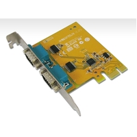 (LS) Sunix PCIE 2 Port Serial Card Full Height Expansion RS-232 - It is compatible with PCI Express x1, x2, x4, x8 and x16 lane