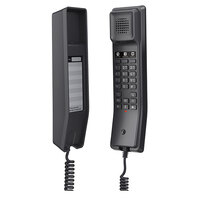 Grandstream GHP611 Hotel Phone 2 Line IP Phone 2 SIP Accounts HD Audio Powerable Over PoE Black Colour 1Yr Wty