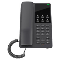 Grandstream GHP621 Desktop Hotel Voice IP Phone Black PoE Wired Handset 2 Lines LCD Gigabit Ethernet
