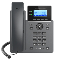 Grandstream GRP2602P Carrier Grade 2 Line IP Phone 4 SIP Accounts 132x48 Backlit Screen HD Audio Powerable Via POE 5 way Conference  1Yr Wty