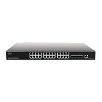 Grandstream IPG-GWN7813 Layer 3 network switch with 24 RJ45 Gigabit Ethernet ports for copper plus four 10 Gigabit SFP ports for fiber