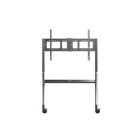 ViewSonic VB-STND-009 Slim Trolley Cart for 55 ft to 105 ft Display, Streamlined, height-adjustable design, 360 degree silent wheels with quick-releas