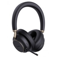 YealinkBH76P-BL-C-TEAMS Bluetooth Wireless Stereo Headset Black ANC USB-C USB Cable Charging only Rectractable Microphone 35 Hours battery life