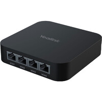 Yealink RCH40 4-Port PoE Switch Used For Connecting Yealink Meeting Room Cameras Microphones  Speakers