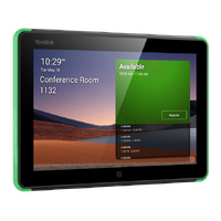 Yealink Roompanel Android based Scheduling Panel flush mount kit for wall or glass 20 degree Tilt PSU included