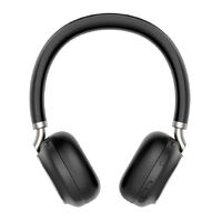 Yealink BH76 Teams Certified Bluetooth Wireless Stereo Headset Black ANC USB-C Rectractable Microphone 35 hours battey life