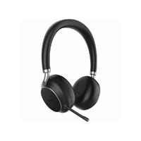 Yealink TEAMS-BH76-CH-BL Teams Certified Bluetooth Wireless Stereo Headset Black ANC USB-A Includes Charging Stand Rectractable Microphone 35 ho