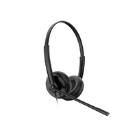 Yealink TEAMS-UH34SE-D-C  Teams Certified Wideband Noise Cancelling HeadsetUSB-C and 3.5mm JackLeather Ear PieceController with Teams ButtonStereo