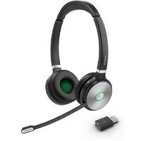 Yealink WH62 Microsoft Teams DECT Stereo Wireless Portable Headset Yealink Acoustic Shield Technology WDD60 DECT Dongle USB Charging Cable Carry P