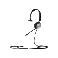 Yealink UH36 Mono Wideband Noise Cancelling Headset - USB-C   3.5mm Connections Designed for UC Simple Call Management HD Voice  LED Indicator