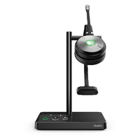 Yealink WH62 Mono UC DECT Wireless Headset Busylight On Headset 2 Micro-USB Connection Leather Ear Cushions (IPY-WH62-MONO-TEAMS alternative)