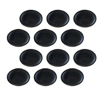 Yealink YHA-LEC New Version 3311060 Replacement Leather Ear Cushion for WH62 WH66 Black 12 PCS Compatible With Old and New WH62 Headset Design