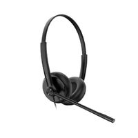 Yealink YHS34 Dual Wideband Noise-Canceling Headset Binaural Ear RJ9 QD Cord Leather Ear Piece Hearing Protection