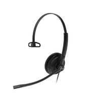 Yealink YHS34 Lite Mono Wideband Noise-Canceling Headset Monaural Ear RJ9 QD Cord Foamy Ear Cushion Hearing Protection