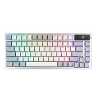 ASUS ROG AZOTH NXSM PBT WHT Gaming Keyboard OLED Display NX Storm Switch 75 Keys Tri-mode Connection White