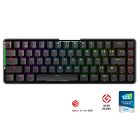 ASUS M601 ROG FALCHION NX Red Switch Compact 65% Wireless Mechanical Gaming Keyboard, 68 Keys, Interactive Touch panel, 450 Hours, ROG NX Switches, RG