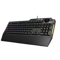 ASUS RA04 TUF GAMING K1 RGB Keyboard, Volume Knob, 19 Key Rollover, Spill Resistance, Programmable Keys