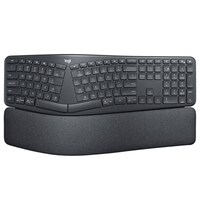 Logitech K860 ERGO Split Wireless Keyboard - Curved Ergonomic Split Keyboard Bluetooth 2.4GHz USB
