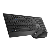 RAPOO 9500M Bluetooth  2.4G Wireless Multi-mode Keyboard Mouse Combo Black - 1300DPI 4.5mm Ultra-Slim