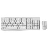 RAPOO X1800Pro Wireless Mouse  Keyboard Combo - 2.4G 10M Range Optical Long Battery Spill-Resistant Design1000 DPI Nano Receiver Entry (White)