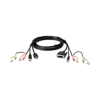 Aten KVM Cable 1.8m with HDMI USB  Audio to DVI-D (Single Link) USB  Audio
