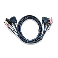 Aten KVM Cable 3m with DVI-D (Single Link) USB  Audio to DVI-D (Single Link) USB  Audio 