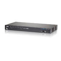 Aten Desktop KVM Switch 8 Port Single Display HDMI w  Audio 2x Custom KVM Cables Included Cascadable Up to 512 Computers via 3 Levels Multi Display