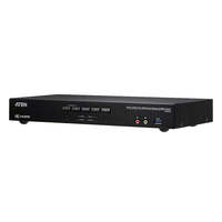 Aten Desktop KVMP Switch 4 Port Dual Display 4k HDMI w  audio Cables Included 2x USB Port Selection Via Front Panel