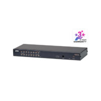 Aten Rackmount KVM Switch 16 Port Multi-Interface Cat 5 KVM Cables NOT Included Daisy Chainable for up to 512 Devices