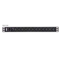 Aten 12-Port 10A Power Distribution Unit - Basic PDU, 1U Rackmount Design 12x C13 AC Outputs, Overload protection (PE0112G)