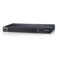 Aten 8-Port 16A Eco Power Distribution Unit - PDU over IP, 8x C13 AC Outlets, Control and Monitor Power Status (PE6208G)