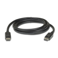 Aten 3m DisplayPort Cable supports up to 8K (7680 x 4320   60Hz) DP 1.4 High Bit Rate 3 (HBR3) bandwidth of 32.4 Gbps