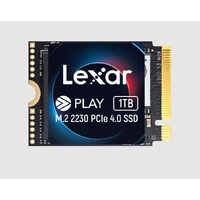 Lexar LNMPLAY001T-RNNNG Internal SSD Play 1TB M.2 2230 PCIe Gen 4x4 NVMe SSD up to 5200MB s read, 4700MB s write