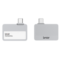 Lexar Professional Go Portable SSD with Hub, SL400, 1TB, Silver, Up to 1050MB s read, 1000MB s write speeds