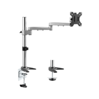 Astrotek Monitor Arm Desk Mount Height Adjustable Stand for Single LCD Display 23.8 inch 24 inch 27 inch 8kg 30 degree Tilt 180 degree Swivel 360 degr