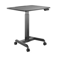 Brateck Electric Height Adjustable Workstation with casters - Black 