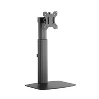 Brateck Single Free Standing Screen Pneumatic Vertical Lift Monitor Stand Fit Most 17 inch-32 inch Flat and Curved Monitors Up to 7 kg VESA 75x75 100x