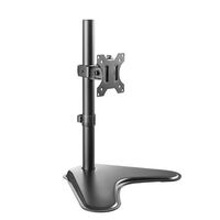 Brateck Single Free Standing Screen Economical double Joint Articulating Stell Monitor Stand Fit Most 13 inch-32 inch Monitor Up to 8 kg VESA 75x75 10